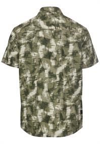 Kurzarmhemd mit Strukturmuster dusty khaki