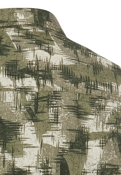 Kurzarmhemd mit Strukturmuster dusty khaki