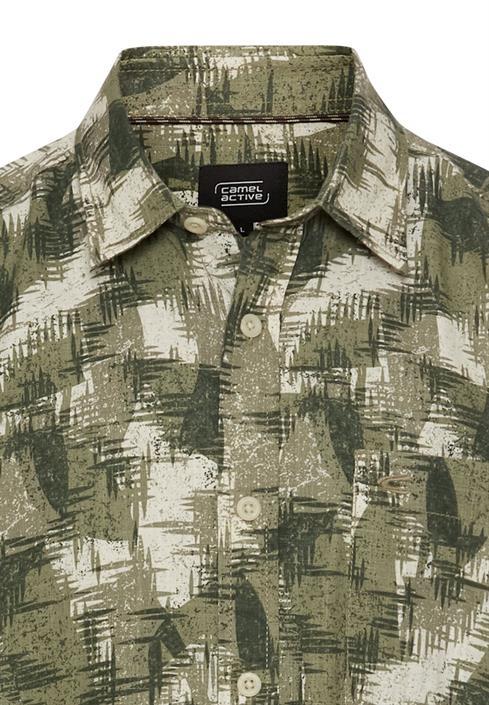 kurzarmhemd-mit-strukturmuster-dusty-khaki