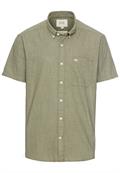 Kurzarmhemd mit Strukturmuster khaki
