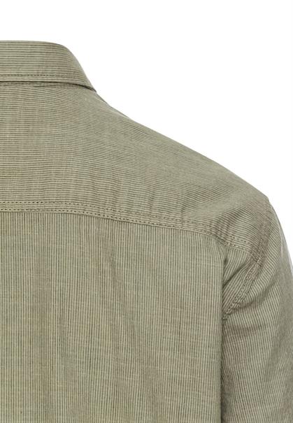 Kurzarmhemd mit Strukturmuster khaki