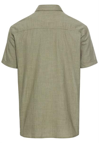 Kurzarmhemd mit Strukturmuster khaki