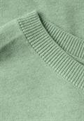 Kurzarmpullover milky green mel.