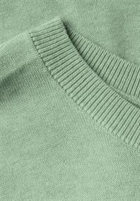 Kurzarmpullover milky green mel.