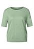 Kurzarmpullover milky green mel.