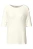 Kurzarmpullover off white