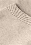 Kurzarmpullover sheer beige mel.