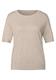 Kurzarmpullover sheer beige mel.
