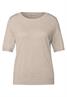 Kurzarmpullover sheer beige mel.