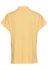 Kurzarmshirt mit Polokragen apricot
