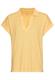 Kurzarmshirt mit Polokragen apricot