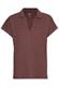 Kurzarmshirt mit Polokragen brickrose