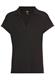 Kurzarmshirt mit Polokragen caviar