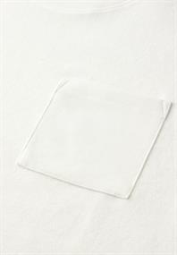 Kurzarmshirt mit Strukturmix off white