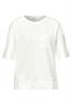 Kurzarmshirt mit Strukturmix off white