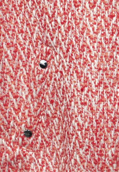 Kurze Bouclé-Jacke mandarin red