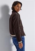 Kurze Cordjacke deep roast brown