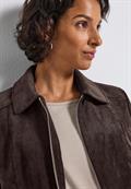Kurze Cordjacke deep roast brown