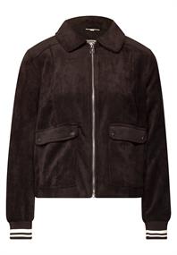 Kurze Cordjacke deep roast brown