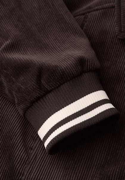 Kurze Cordjacke deep roast brown