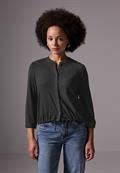 Kurze Jacke anthracite melange