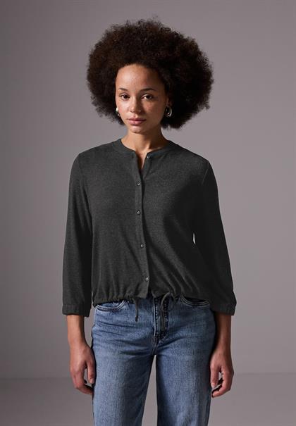 Kurze Jacke anthracite melange