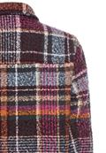 Kurze Jacke im Karomuster plum check
