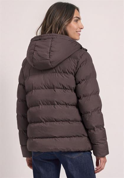 Kurze Jacke im Stepp-Look plummy brown