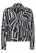 Kurze Jacke mit Print universal blue
