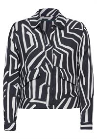 Kurze Jacke mit Print universal blue
