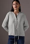 Kurze Jacke saltwater grey melange