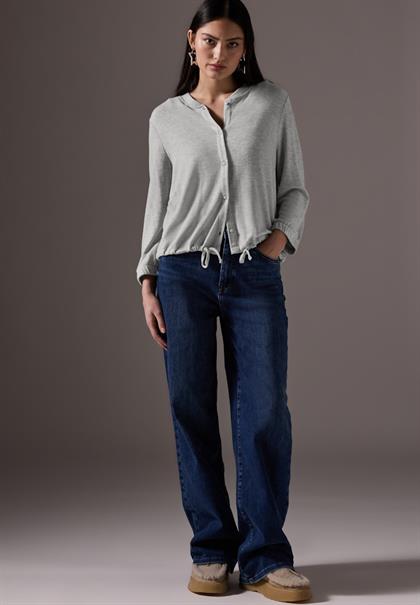 Kurze Jacke saltwater grey melange