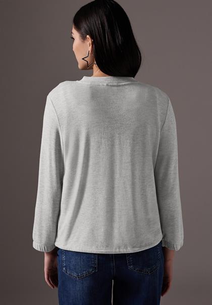 Kurze Jacke saltwater grey melange