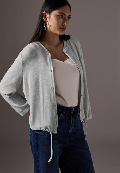 Kurze Jacke saltwater grey melange