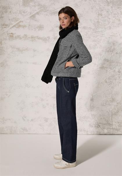 Kurze Jaquard Jacke black