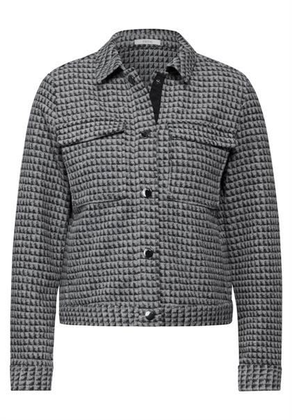Kurze Jaquard Jacke black