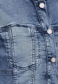 Kurze Jeansjacke light blue random wash
