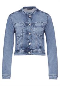 Kurze Jeansjacke light blue random wash