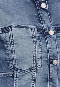 Kurze Jeansjacke light blue random wash