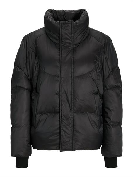 Kurze Pufferjacke black