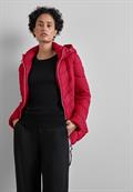 Kurze Steppjacke carpet red