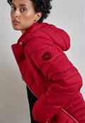 Kurze Steppjacke carpet red