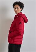 Kurze Steppjacke carpet red