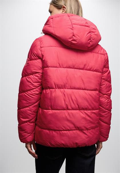 Kurze Steppjacke carpet red