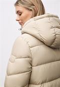 Kurze Steppjacke smooth champagne