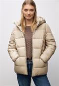 Kurze Steppjacke smooth champagne