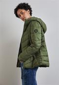 Kurze Steppjacke winter moss green