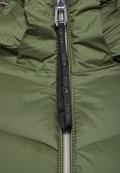 Kurze Steppjacke winter moss green