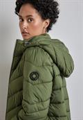 Kurze Steppjacke winter moss green