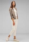 Kurze Strickjacke bleached sand melange